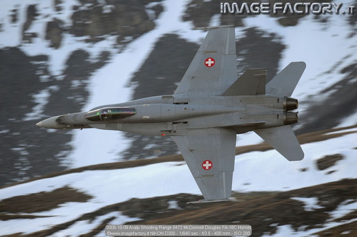 2008-10-09 Axalp Shooting Range 0472 McDonnell Douglas FA-18C Hornet
